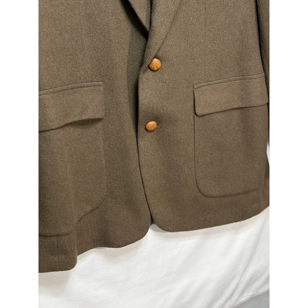 Vintage Hunt Valley 100% Camel Hair Blazer USA Made Men’s 44L Brown Sport Coat